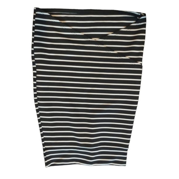 STRIPED LAPISE SKIRT SIZE XS - Picture 2 of 6